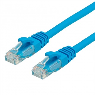 Cablu de retea RJ45 cat. 6A UTP 1m Albastru, Value 21.99.1451